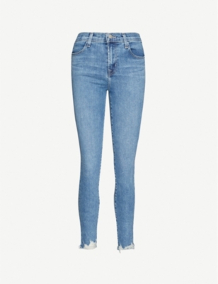 high rise stretchy jeans