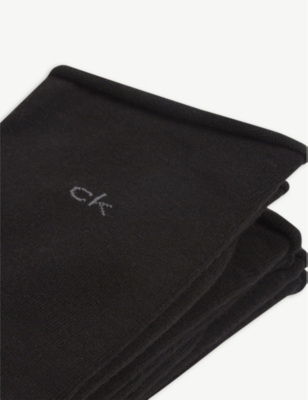 CALVIN KLEIN: Logo-print cotton-blend socks pack of two