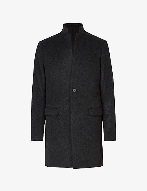 ALLSAINTS: Manor notch-lapel wool coat