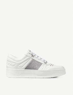 jimmy choo trainers silver