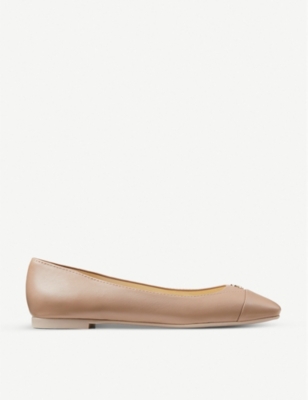 patent leather ballerina flats
