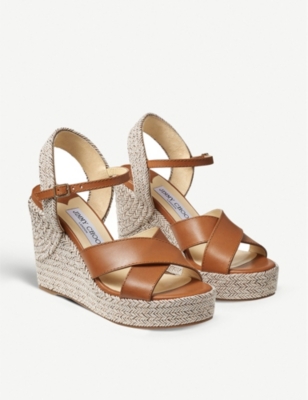 jimmy choo cork wedge sandals