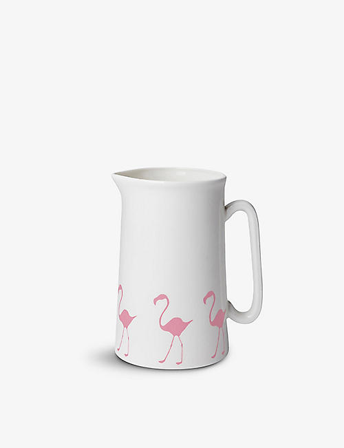 ALICE PETO: Flamingo bone china jug 560ml