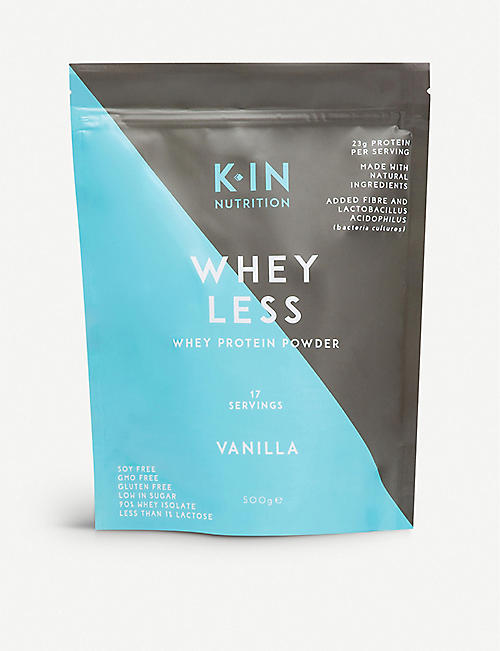 KIN NUTRITION: Whey Less vanilla whey protein powder 500g