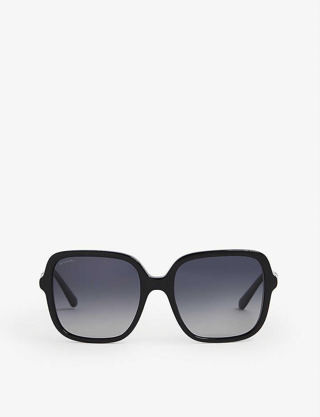 Bvlgari Bv8228b Serpenti Square-framed Acetate Sunglasses In Black