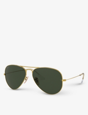 RAY BAN MENS RAY-BAN RB3025 AVIATOR ACETATE SUNGLASSES 38262516