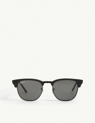 Matte black hotsell clubmaster ray bans