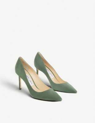 JIMMY CHOO ROMY 85 SUEDE COURTS