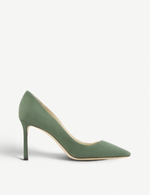 JIMMY CHOO ROMY 85 SUEDE COURTS