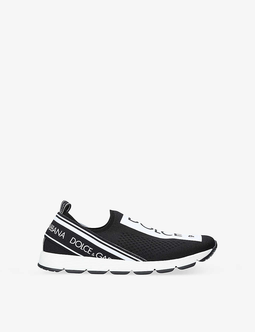 Dolce & Gabbana Paul Neo Stretch-knit Trainers In Blk/white