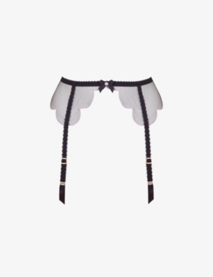 AGENT PROVOCATEUR: Lorna mesh suspender belt