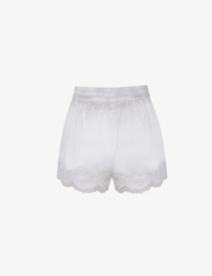 AGENT PROVOCATEUR: Amelea stretch-silk pyjama shorts