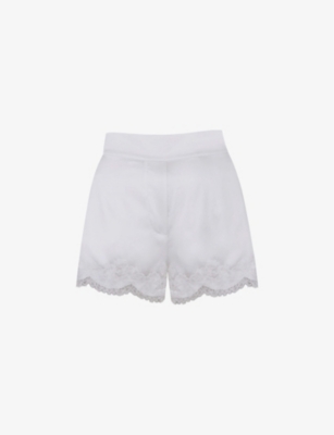AGENT PROVOCATEUR: Amelea stretch-silk pyjama shorts