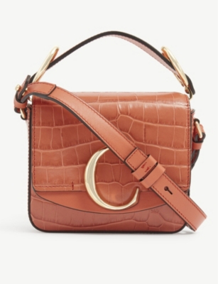 chloe croc embossed bag