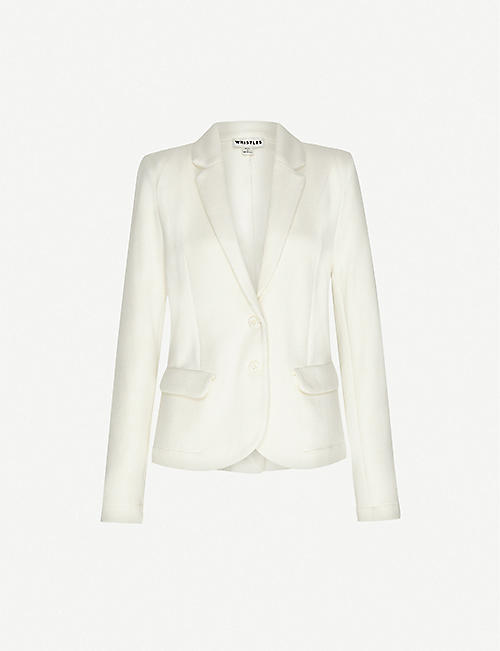WHISTLES: Single-breasted cotton-jersey jacket