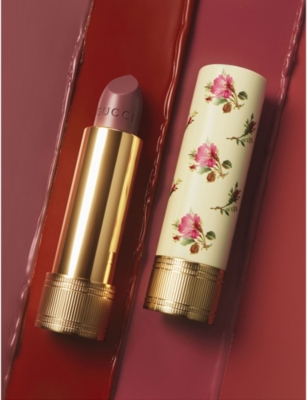 Shop Gucci 208 Met In Argentina Rouge À Lèvres Voile Lipstick 3.5g