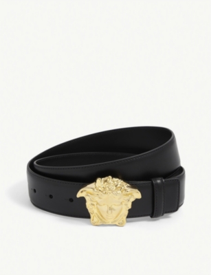 medusa leather belt