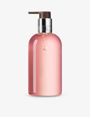 Molton Brown Delicious Rhubarb And Rose Fine Liquid Hand Wash 300ml In Pink