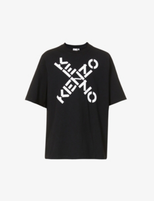Kenzo Logo Print Cotton Jersey T Shirt Selfridges Com