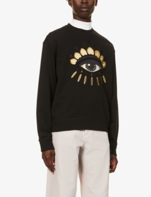 KENZO Evil Eye graphic print cotton jersey sweatshirt