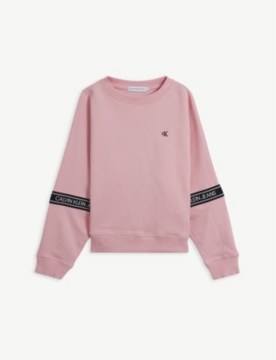 light pink calvin klein sweatshirt