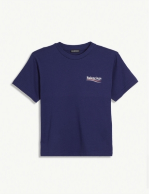 balenciaga political logo t shirt