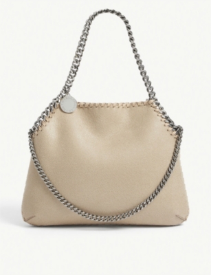 STELLA MCCARTNEY - Chain-trimmed faux-leather shoulder bag | Selfridges.com