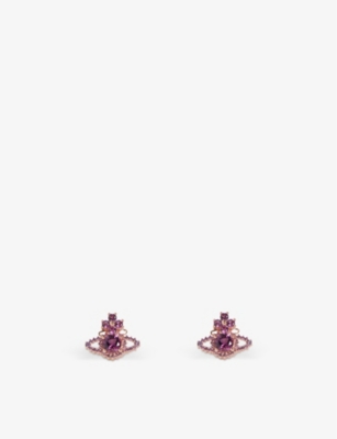 VIVIENNE WESTWOOD JEWELLERY VALENTINA CRYSTAL ORB EARRINGS