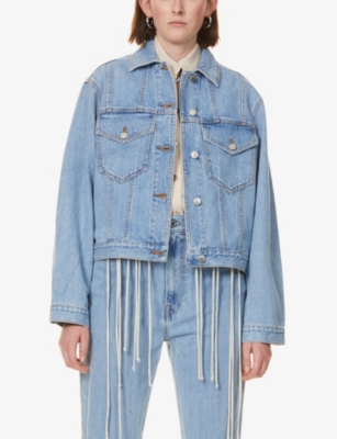 nanushka denim jacket