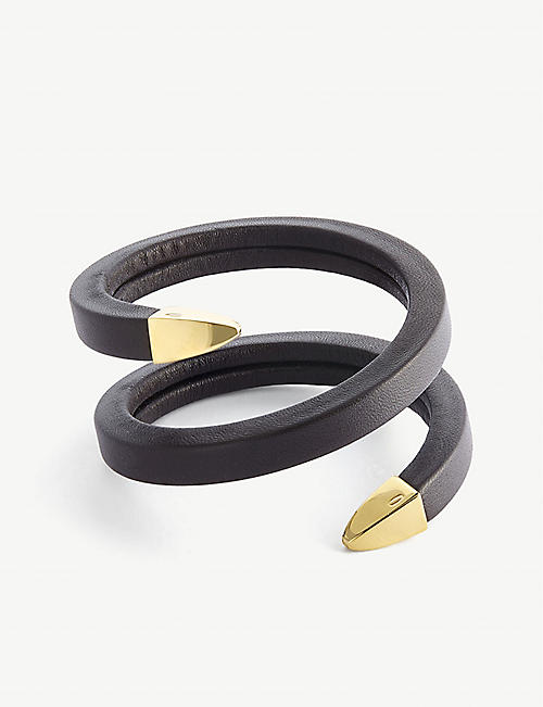 BOTTEGA VENETA: Leather wrap bracelet