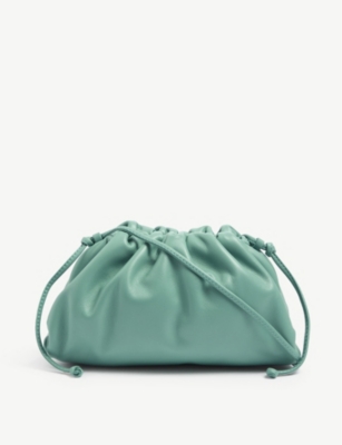 silver pouch clutch