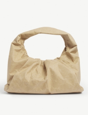 Bottega Veneta The Shoulder Pouch Small Paper Effect Bag Selfridges Com