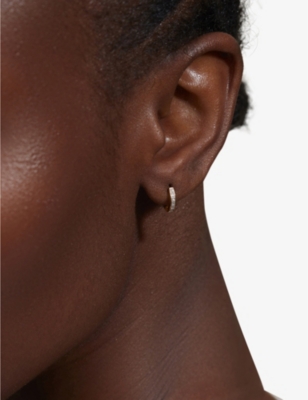 MONICA VINADER: Skinny 18ct Gold-Plated Vermeil Sterling Silver Huggie Earrings