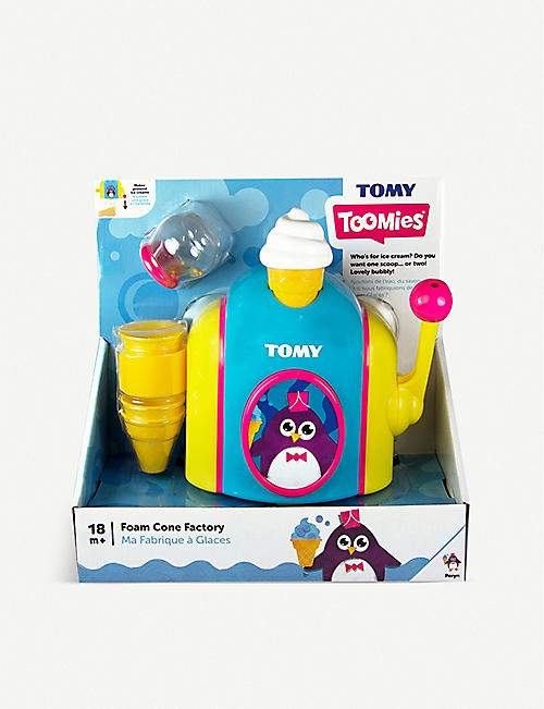 TOMY: Foam Cone Factory bath toy