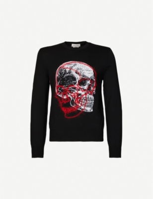 alexander mcqueen skull jumper