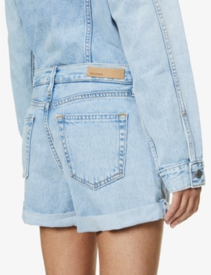 grlfrnd denim jumpsuit