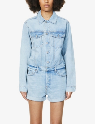 grlfrnd denim jumpsuit