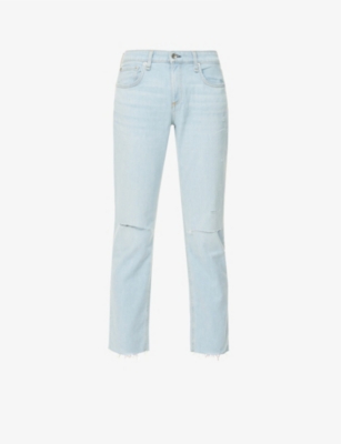 Rag Bone Dre Ripped Slim Fit Low Rise Boyfriend Jeans Selfridges Com