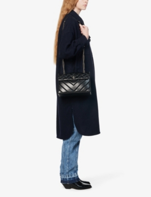 kensington quilted leather shoulder bag