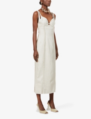 JACQUEMUS La Robe Valerie woven midi dress Selfridges