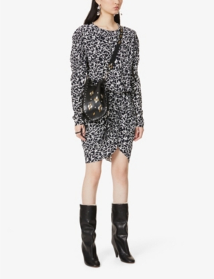 ISABEL MARANT ÉTOILE Selwyn abstract-print crepe midi dress