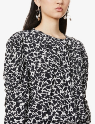 ISABEL MARANT ÉTOILE Selwyn abstract-print crepe midi dress