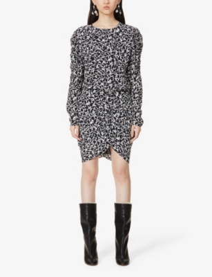 ISABEL MARANT ÉTOILE Selwyn abstract-print crepe midi dress