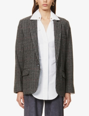 ISABEL MARANT ETOILE - Charly houndstooth wool jacket | Selfridges.com