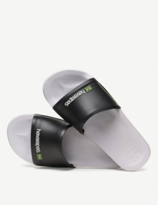 havaianas sliders black