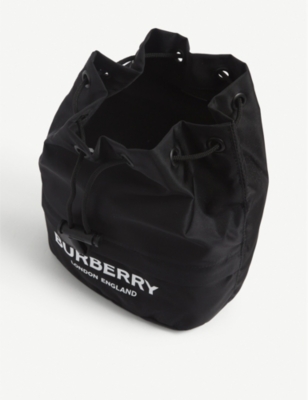 burberry phoebe nylon bucket bag