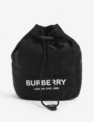 burberry phoebe nylon bucket bag