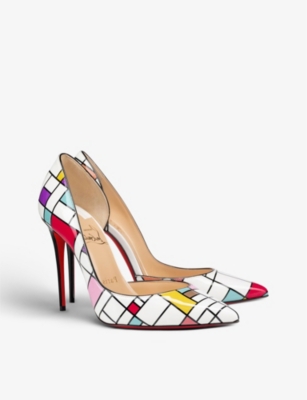 louboutin iriza 100 patent black