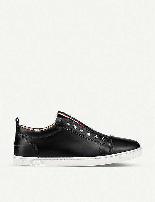CHRISTIAN LOUBOUTIN: F.A.V Fique A Vontade leather low-top trainers