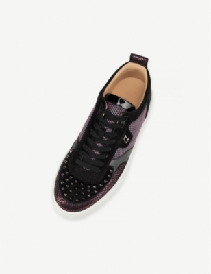 christian louboutin suede trainers